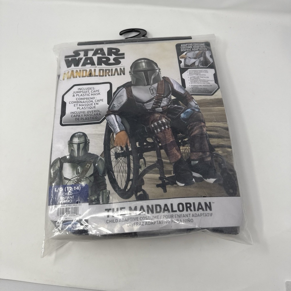 The Mandalorian Adaptive Halloween Costume Size Child Large 10-12 handicap